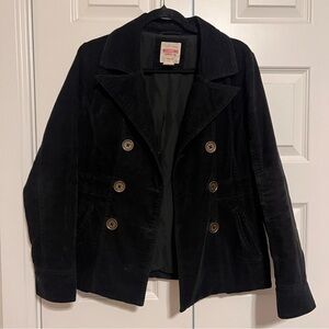 Mossimo Supply Co. Women's Double-Breasted Black Pea Coat